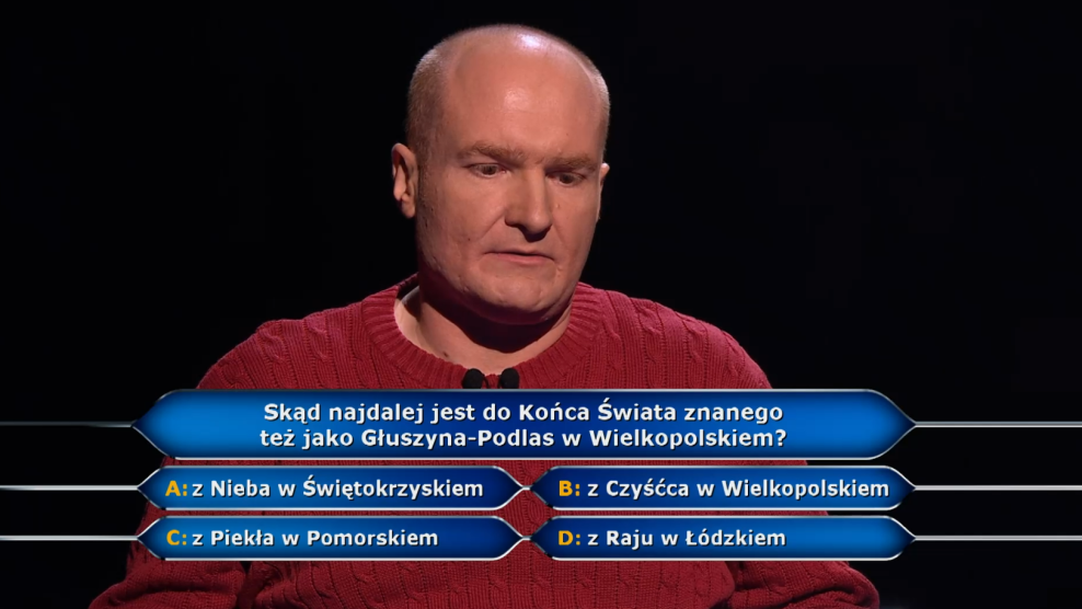 Milionerzy: Tak brzmiało pytanie za milion złotych!